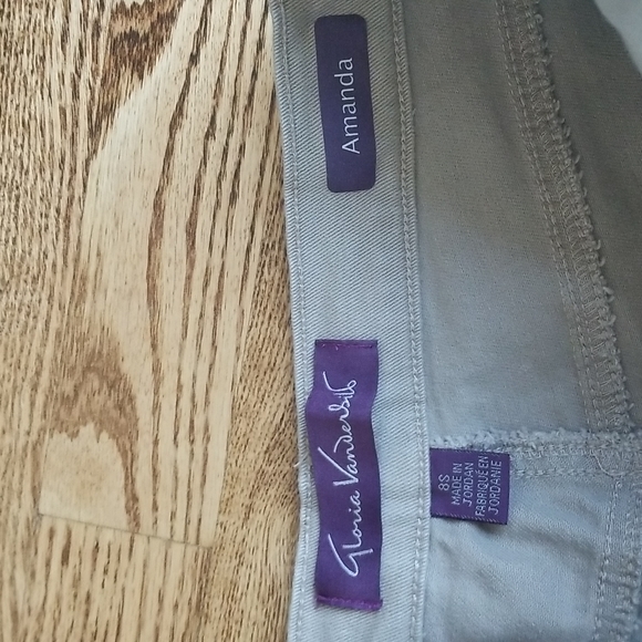 (8S) Gloria Vanderbilt Amanda "Missy" High Waist Short Cotton Blend Denim Jeans - Picture 4 of 13